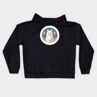 Turkish Angora Cat Xmas Ornament, Love Cats by Kids Hoodie